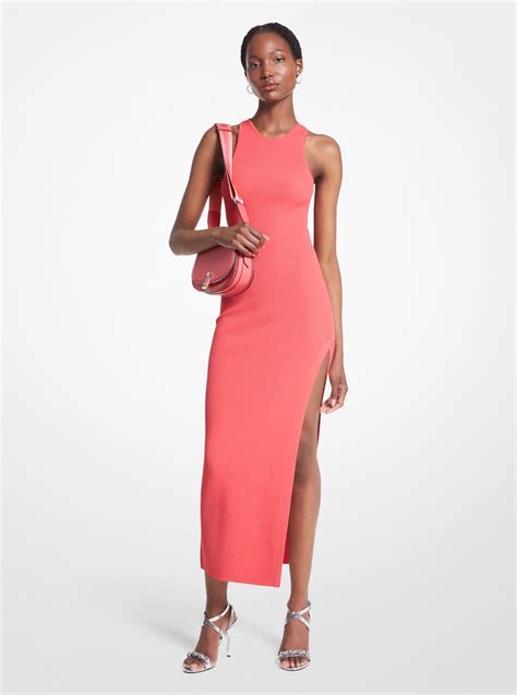 michael kors ribbed tank dress|Ribbed Stretch Knit Tank Dress .